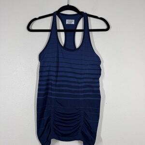 Athleta Fastest Track Tank Top Navy Blue Gradient Stripe Size Small 213910